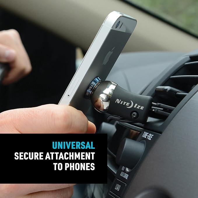 Nite Ize Steelie Original Vent Kit - Magnetic Phone Mount for Car Vents - Car Phone Holder Mount - Car Dashboard and Cell Phone Accessories - Phone Mount with Neodymium Magnets