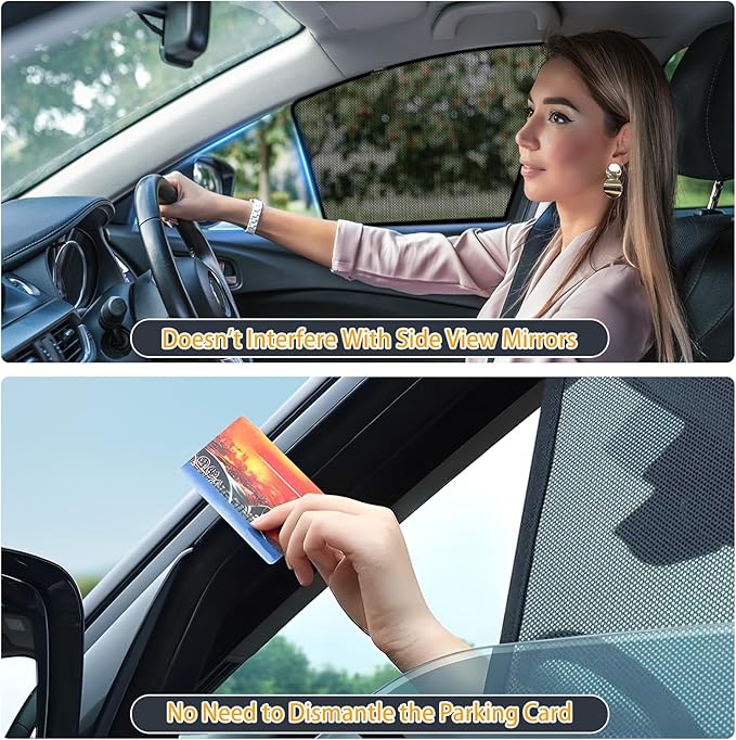 XCBYT Forester Window Shades for 2019-2024, 4PCS Side Window Sun Shades with Breathable Mesh, Magnetic Car Window Covers for Baby & Privacy, UV Protection & Heat Insulation
