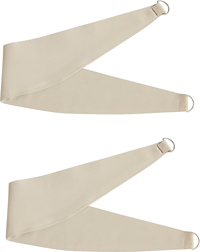 Bujasso Beige 80% Blackout Curtains with Sheer Overlay Mix and Match Double Layer Thermal Insulated Window Panels 63 inch for Living Room Bedroom Beige Drapes with Tiebacks Grommet Top 54" Wx63 Lx2