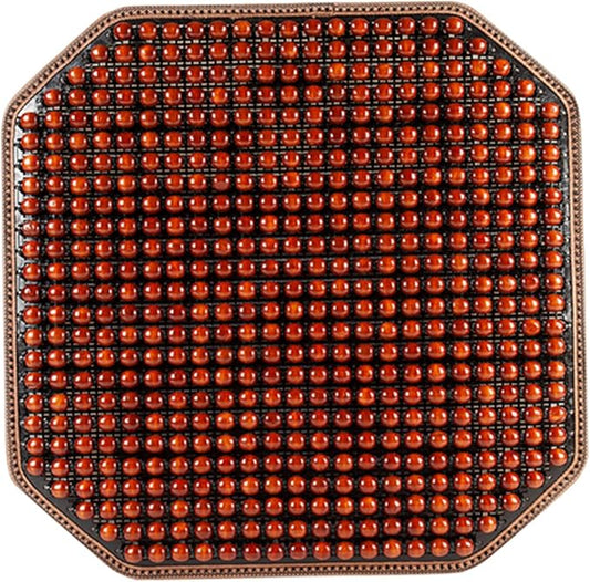 Car Beads Seat Cover Car Seat Cover Wooden Beads Summer Car Seat Cover Wooden Bead Cool Car Cushion Mat for Home Office Summer Chair Cushion.