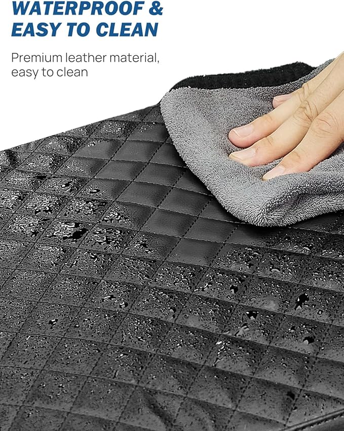 JOYTUTUS Center Console Cover Compatible with 2011-2016 Ford F250 F350 F450, 2011-2014 F150 with Jump Seat Console, Leather Armrest Cover Center Console Cushion (Jump Seat Only)