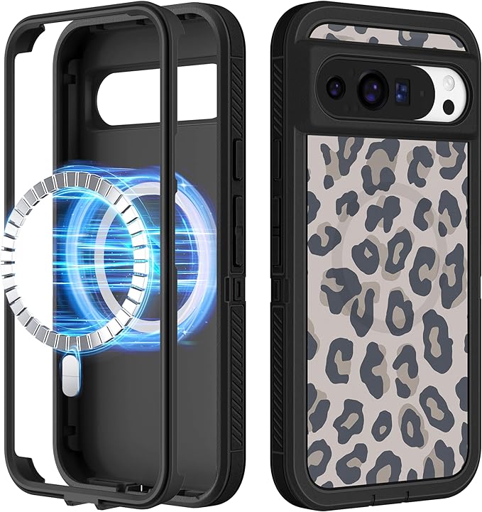 for Google Pixel 9 Pro XL Case - Compatible with MagSafe Women Cute Girls Magnetic Protective Cover Cool Funny Fashion Unique Design Heavy Duty Shockproof Phone Case for Pixel 9 Pro XL 6.8"