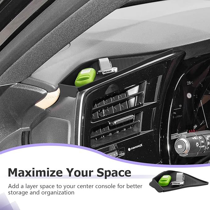 LUWU 2026 RX Dashboard Non-Slip Mat Compatible with 2023 2024 2025 2026 Lexus RX350/RX450/RX500 Accessories Silicone Protective Pad Liner Protective Pad Center Console Liner Mat Black