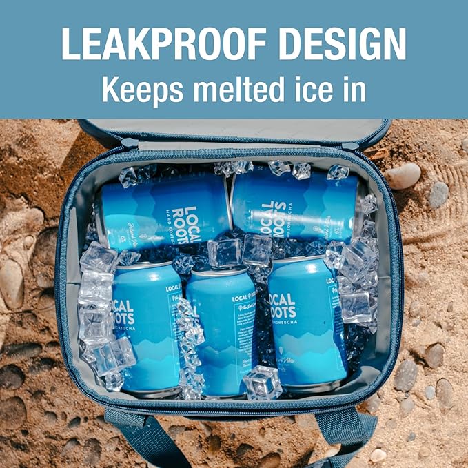 CleverMade Collapsible Insulated Cooler Bag – Leakproof Soft Cooler for Beach, Travel, Car – Bottle Opener