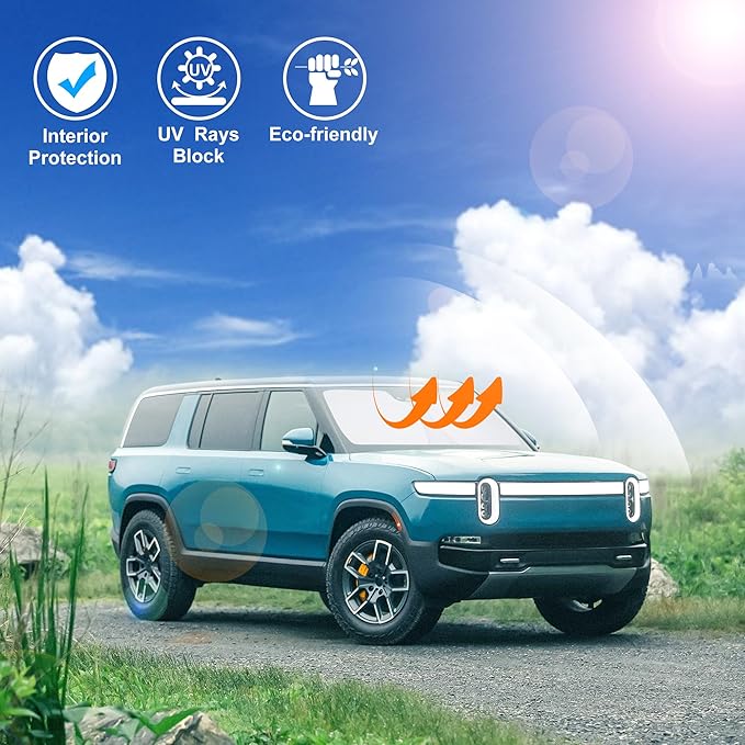 Windshield Sun Shade Custom Fit for 2023 2024 2025 2026 Chevrolet/Chevy Colorado Pickup Truck Prime Accessories Foldable Sunshade Sun Blocker Protect Car from Sun Rays & Heat Damage Keep Car Cooler