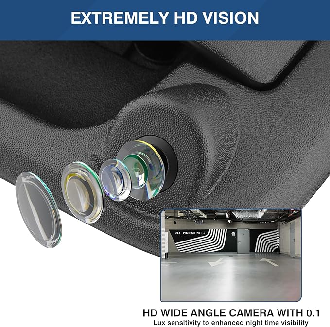Tailgate Handle W/Reverse Backup Camera Fit for Ford F150 2004-2014,F250 F350 F450 F550 Super Duty 2008-2016,Explorer Sport Trac 2007-2010,Fit for Lincoln Mark LT 2006-2008 View Parking Camera