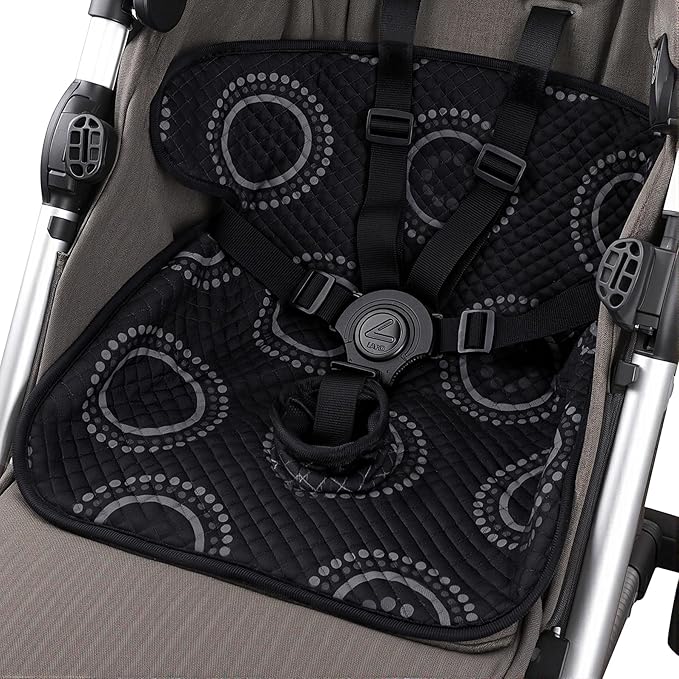 Piddle Pad, Car Seat Potty Training Protector, Baby Waterproof Car Seat Cover with Anti-Slip Backing, Machine Washable Liner for Toddler Carseat, Stroller (Black)