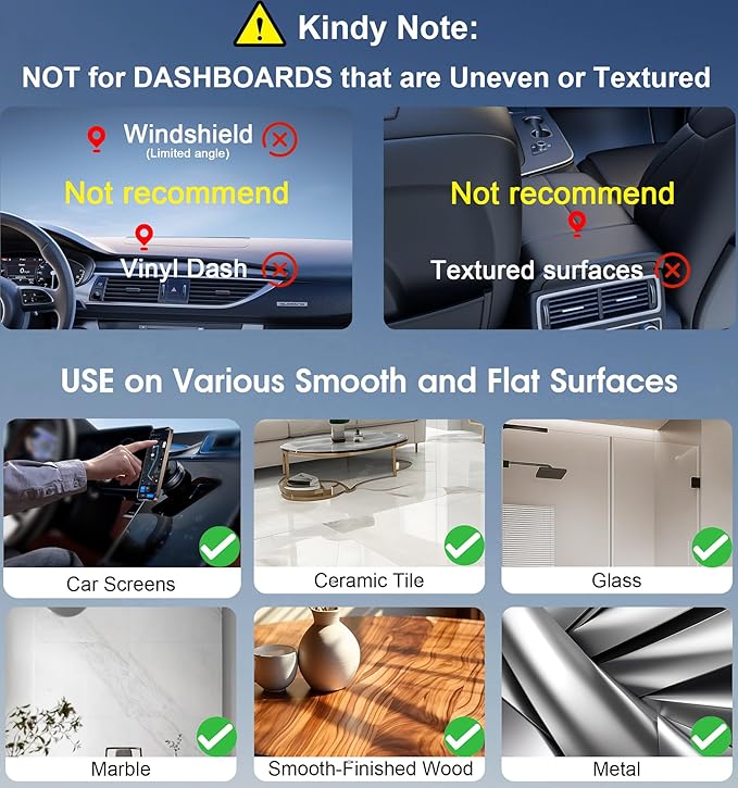 Latest Magnetic Car Phone Holder Ultra Vacuum Suction Cup Phone Mount Magnetic Car Mount Cell Phone Holder for Your Car Accessories for iPhone 15 14 13 12 Android (White)