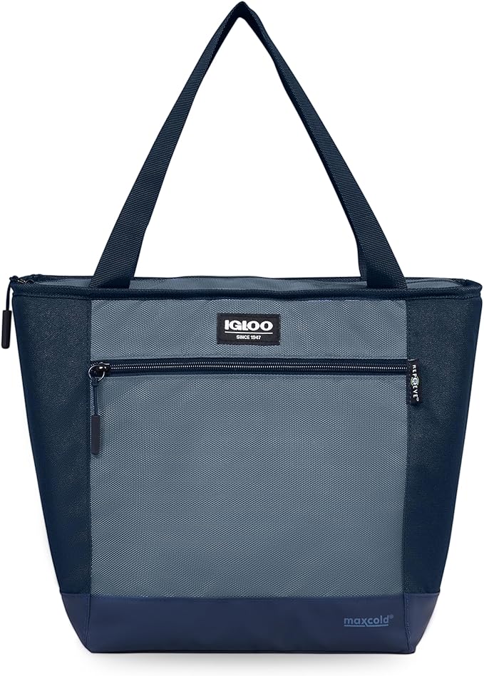 Igloo MaxCold Soft Coolers, Insulated Soft Sided Cooler Bag, Foldable Reusable & Leak Proof Food Grocery Bag, Portable Travel Cooler