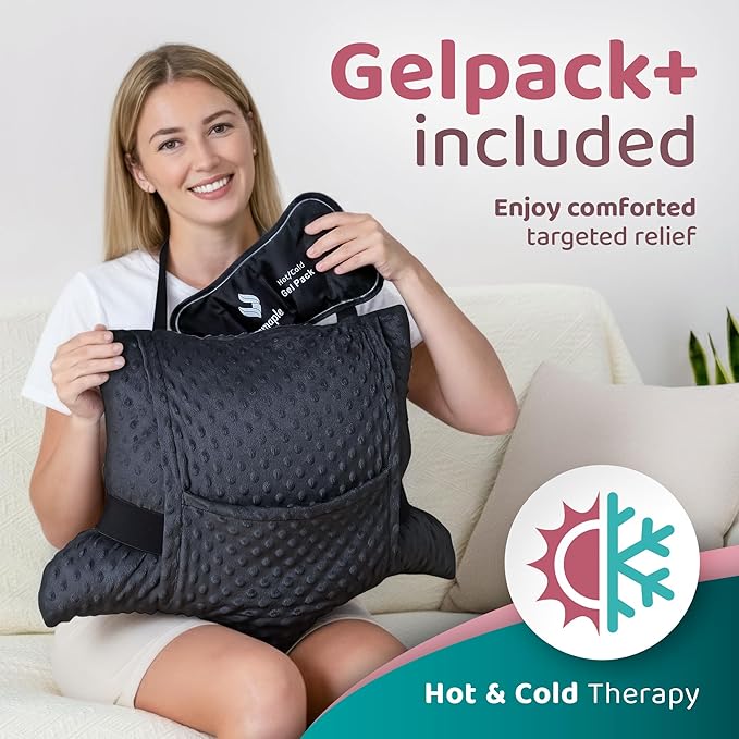 Zomaple Recovery Hysterectomy Pillow with Gel Pack & Lumbar Support – Post Abdominal Surgery Must Haves – Ideal for C-Section, Laparoscopic & Hernia Healing Comfort