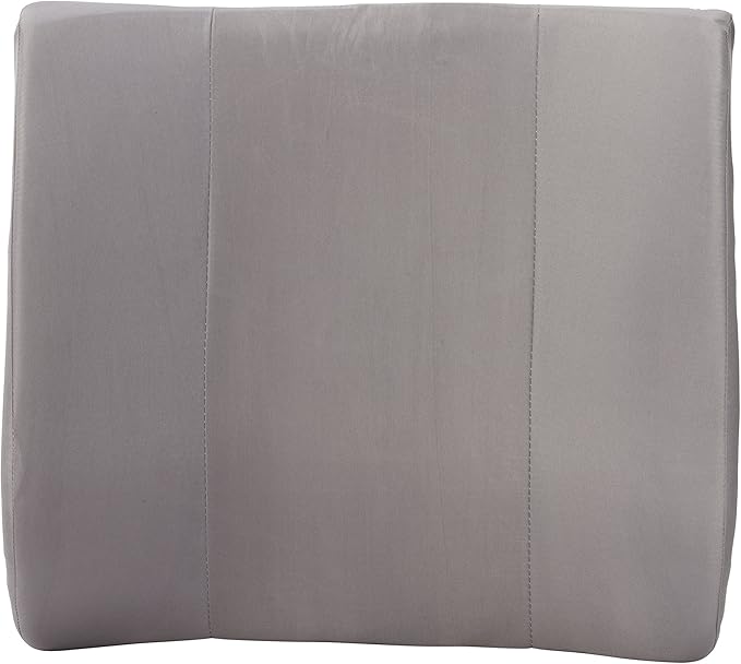 DMI Lumbar Support Pillow for Chair to Assist with Back Support with Removable Washable Cover to Ease Lower Back Pain and Discomfort While Improving Posture, 14 x 13 x 5, Contoured Foam, Premium,Gray