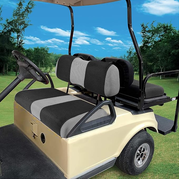 Universal DS Golf Cart Seat Covers Dress UP Older Golf Cart Durable Breathable Material Fit for Club Car DS, Easy to Install, Club CAR DS Front Seat Covers