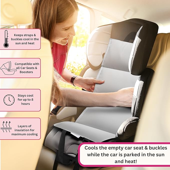 Swanoo Car Seat Cooling Pad, Stroller Cooling Pad with Ice Pack for Babies Toddler and Kids, Sun and Heat Cover Protector for Summer Carseat Cooler Liner
