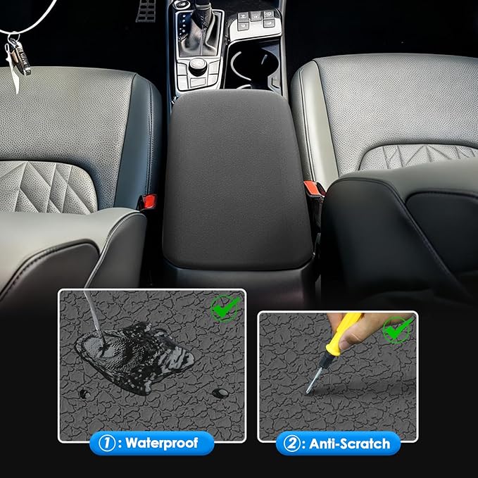 2025-2026 Sportage Center Console Cover&Hidden Storage (2-in-1 Dual Function)(LX/EX/X-Line/SX/SX Prestige/X-Pro/X-Pro Prestige), Durable&Waterproof Silicone Cover 2025 Sportage Accessories