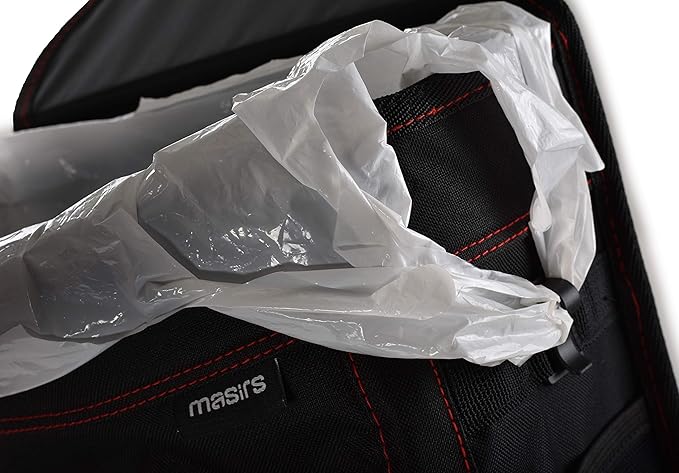 Masirs Vehicle Trash Can - Large Removable Leakproof Garbage Bag, Fasten The Car Waste Basket to Back or Front Seat Headrest. Great Garbage Can for Car, SUV, Truck, Van or Minivan.