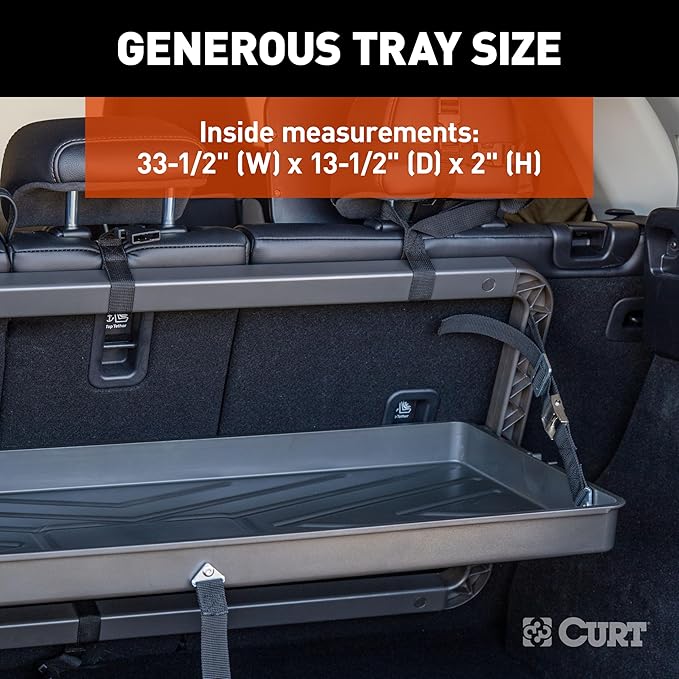 CURT 18425 Pakka Cargo Caddie Seat Back Organizer Tray, 34" x 14"