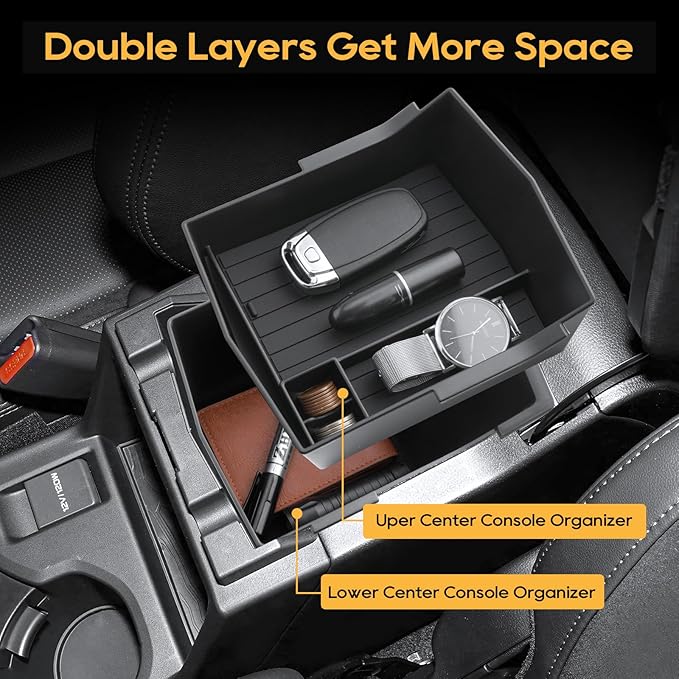 LFOTPP for Forester Center Console Organizer for 2025 Forester (Base/Sport/Limited/Touring) Middle Armrest Storage Box,Non-Slip Waterproof 5PCS Interior Accessories - NOT for 2025 Wilderness