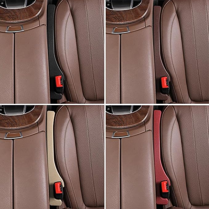 2 Pack Car Seat Gap Filler, Universal Fit Car Seat Gap Plug to Fill The Gap Between Seat and Console, Car SUV Truck Accessories Interior Fit Organizer Stop Cellphone Wallet Keys Coins from Dropping