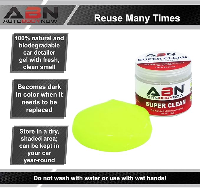 ABN Automotive Dust Vent Crevice Interior Detailer Removal Detailing Magic Gel
