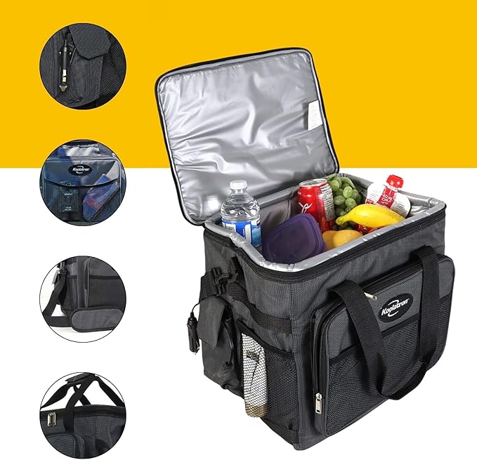 Koolatron D25 AZ Camping Cooler Bag, Black