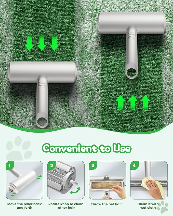 Pet Hair Remover,DAINTIER Reusable Removal Tool,Upgraded Lint Removal for Cat and Dog Hair on Furniture,Carpet,Couch,Car Seat,Clothing