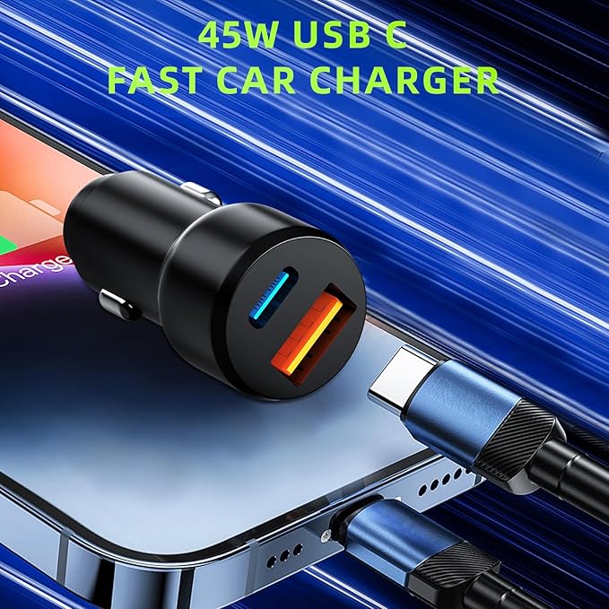 25W Qi2.2 Wireless Car Charger, Magnetic Phone Holder with RGB Light and Ice Cooling, Car Mount Charger 360°Rotation for Air Vent, Fast Charger for iPhone 17 Max Plus 16 15 14 13 12 Air Pro