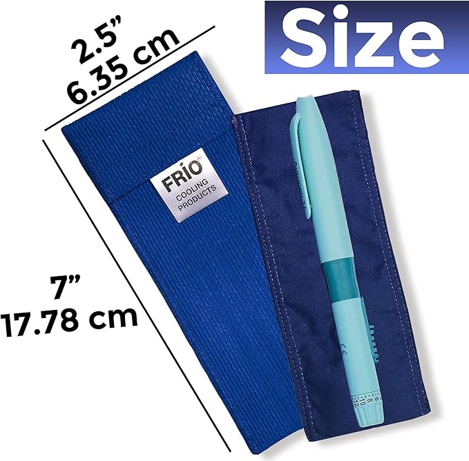 FRIO Cooling Wallet - Insulin Cooler for 45+ Hours of Stress Free On The Go - Blue - Individual