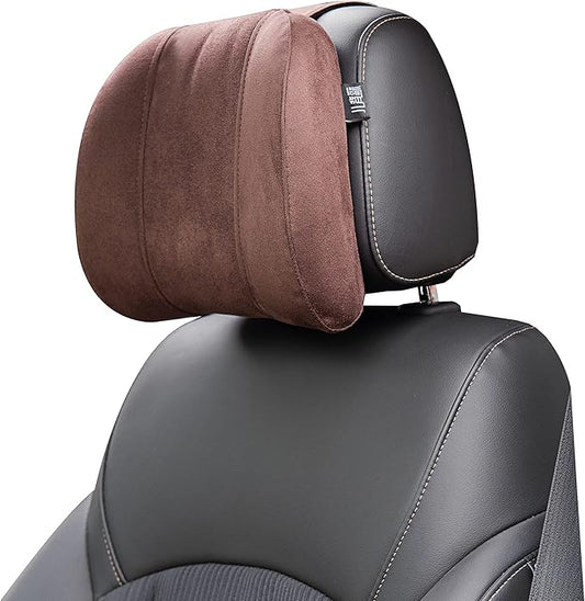 Car Headrest Pillow –Premium Memory Foam Ergonomic Car Pillow for Head Support & Comfort, Soft Washable Cover, Ideal for Long Drives and Travel