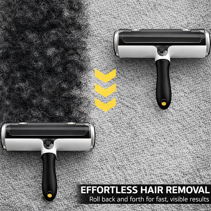 Pet Hair Remover Roller – Reusable Dog & Cat Hair Lint Roller for Couch, Carpet, Furniture, Rugs & Car Seats