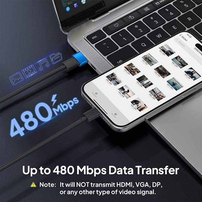 Basesailor USB to USB C Adapter 3Pack,Type C Female to A Male Car Charger USBC Cable Converter for iPhone 17 17e 16 16e 15 Pro Max Plus,Apple Watch 11 SE/Ultra 3,Airpods Pro 3,iPad Air,Galaxy S26 A56