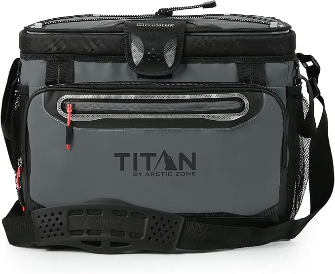 Titan by Arctic Zone Deep Freeze Cooler - Zipperless Hardbody Cooler - Deep Freeze Insulation, HardBody Liner, and SmartShelf