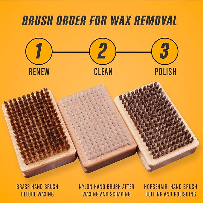 RaceWax Pro Ski Wax Hand Brush Kit