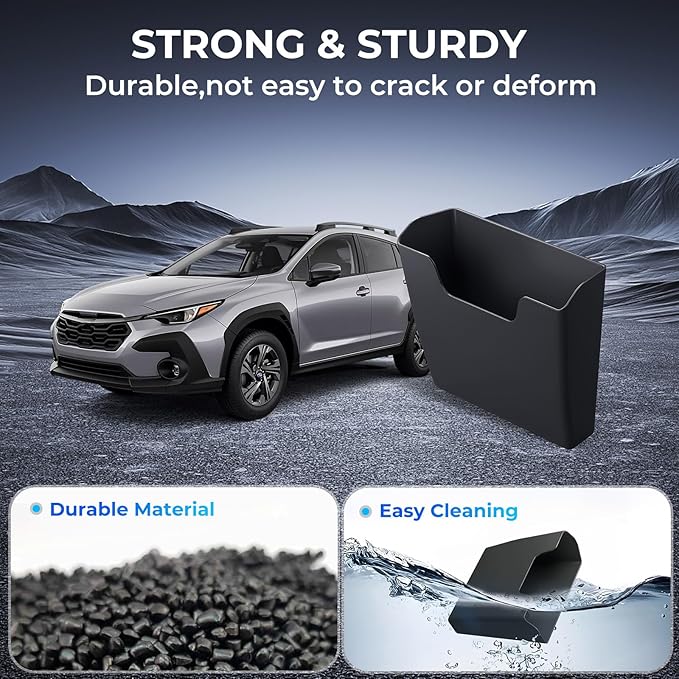 Center Console Organizer Armrest Hanging Basket Storage Box for Subaru Crosstrek/Impreza 2026 2025 2024, Interior Accessories Armrest Insert Tray for 2024-2026 Crosstrek/Impreza, Black
