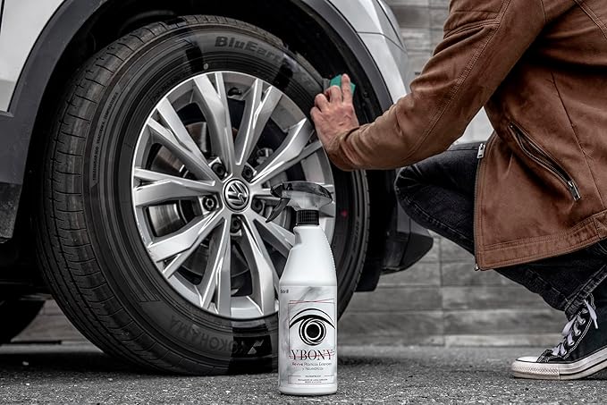 Sisbrill Ybony Plastic Restorer for Cars – Renews Faded Plastic Trim, Protects Against UV & Dirt – 25 fl oz