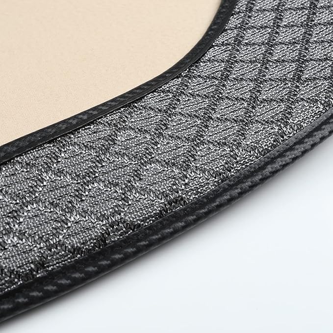 Breathable Back Seat Cover-Universal Rear Seat Mat for All Seasons,Car Rear Seat Protector with Polyester Silk Material, Non-Slip Bottom. Fits 95% of Sedans, SUVs, Vans.(Gray)