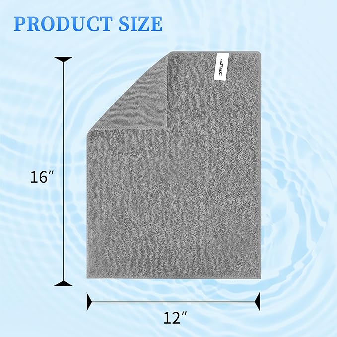 FIXSMITH Shop Towels-400 Pack, Multi-Functional Shop Rags, 12 x 16 in Microfiber Cleaning Cloth, Highly Absorbent Cleaning Rags, Cleaning Towels for Car Kitchen Home Office