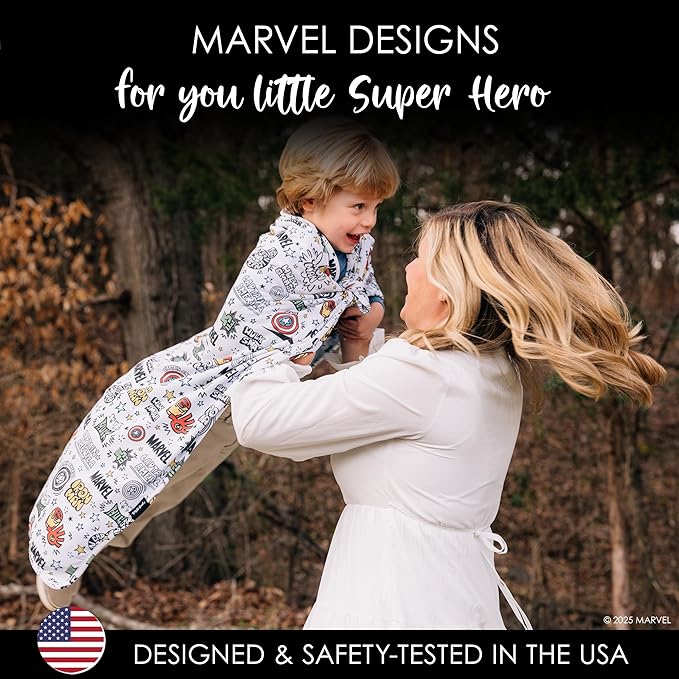 Milk Snob Marvel Infant Boy/Girl Swaddle Blanket, Soft Receiving, Security and Play, Toddler Infant Newborn Bedding, Baby Shower, Baby Registry Gift (Mighty Heroes) 34 * 34 inches