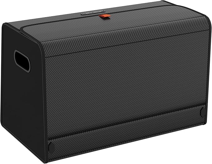 GMQ Car Trunk Organizer for SUV,Car Organizers and Storage with Collapsible Storage, Large Capacity for SUV, Truck, MPV (Carbon Black, L-21.5 * 13 * 12.5IN)