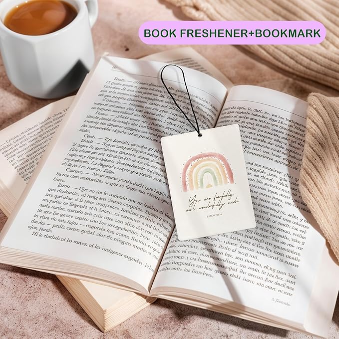 Boho Sun Rainbow Christian Car Air Freshener, Bible Verses Air Freshener Hanging 3 Pcs for Cars Closet Drawer or Books, Boho Religious Christian God Car Accessories Mirror Decor for Women