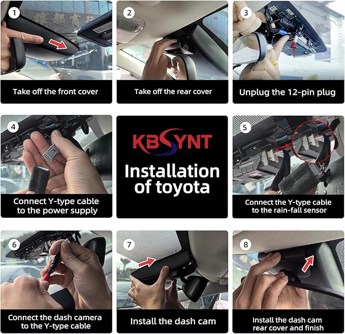 Front 4K & Rear 1080P Dash Cam for Toyota Highlander 2020-2026 L LE Limited XLE XSE Platinum UX70 (Gen4),OEM Factory Look,WiFi & APP,G-Sensor,Loop Recording,Plug & Play,128GB Card