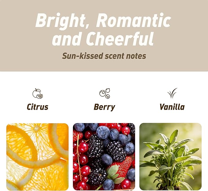 4 Packs Citrus Scented Natural Wood Vent Clips,【Brighten Cabin Mood】 Odor Refresh Car Scents Air Freshener Refills, Long Lasting Fragrance Diffuser, SUV Essentials Gift for Women