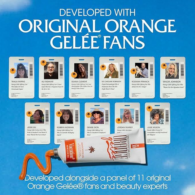 Vacation Orange Gelee Hanging Car Air Freshener, World Famous Signature Scent, Deodorizer for Car, Home & Office (Pack of 3)