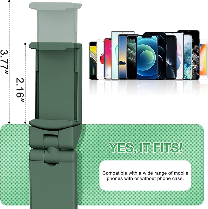 Perilogics Airplane Phone Holder Mount Universal in Flight Hands Free Viewing with Multi-Directional Dual 360 Degree Rotation (Evergreen)