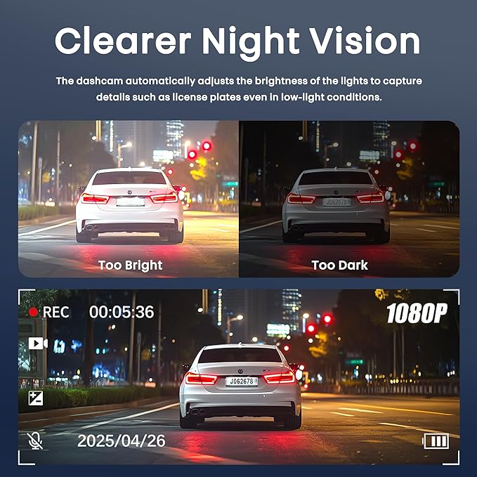5 Channel 1080P*5 Dash Cam Front Rear Left Right Cabin with OBD2 Power Cable, 360° Coverage Dash Camera for Cars with 128GB SD Card, 5G WiFi & App Control, G-Sensor, 24H Parking Mode, Loop Recording