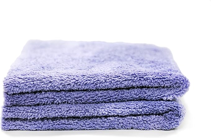 Maxshine 16”x24” Edgeless Purple Microfiber Towel (500GSM) - Double-Sided, Plush Car Drying Towel for Detailing - Professional Auto Detailing
