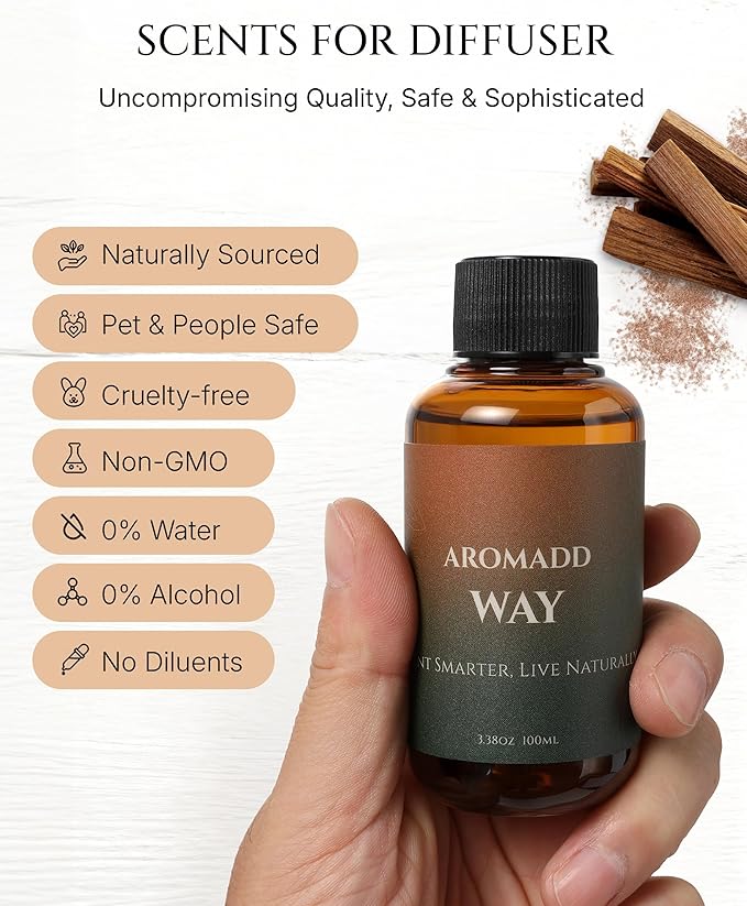AROMADD Way Diffuser Oil Inspired by Luxury Hotel Scent 3.38 Fl Oz (100ml), Aroma Diffuser & Hotel Fragrance Diffuser Oil, Essential Oil Diffuser for Aromatherapy, Long-Lasting