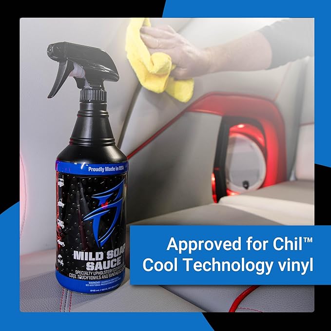 Bling Sauce Mild Soap Sauce Premium Upholstery and Vinly Cleaner with UV Inhibitors, for Boats, Cars, RVs, 32 oz