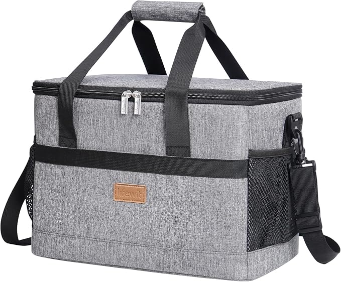 Lifewit Cooler Bag 30/50/60 Cans Collapsible and Insulated Large Lunch Bag Leakproof Soft Cooler Portable Tote for Camping/BBQ/Family Outdoor Activities