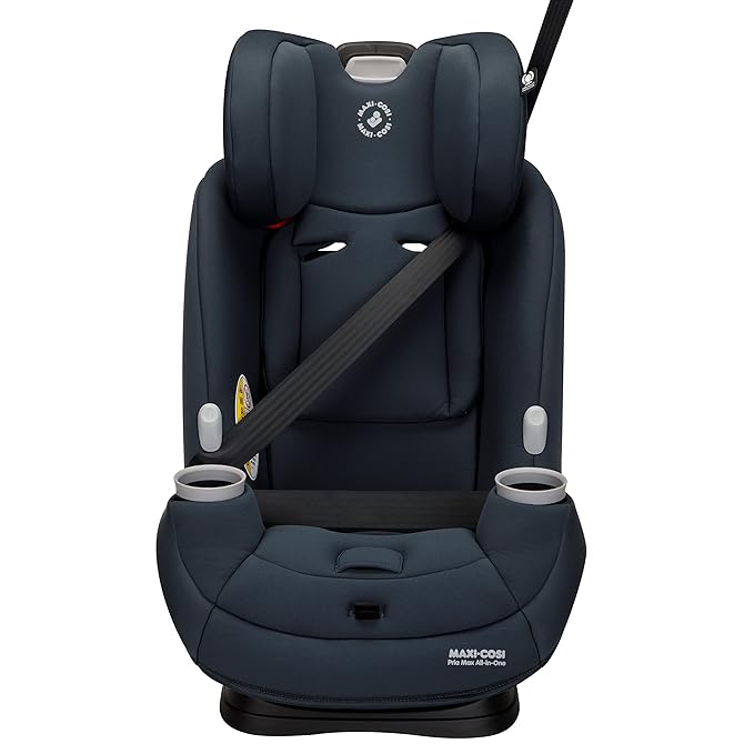 Maxi-Cosi Pria Max All-in-One Convertible Car Seat, Rear Facing Car Seat (4-40 lbs), Forward Facing Car Seat (22-65 lbs), High Back Booster Seat (40-100 lbs), Pure COSI, Essential Graphite
