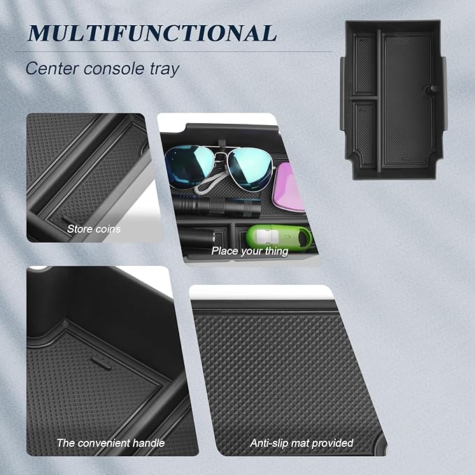 BIBIBO for 2024 Subaru Crosstrek Accessories Center Console Organizer 2023 2024+ Subaru Crosstrek/2026 Crosstrek Hybrid &2024 Subaru Impreza Console Tray 2023 Crosstrek Insert Glove Pallet Organizer